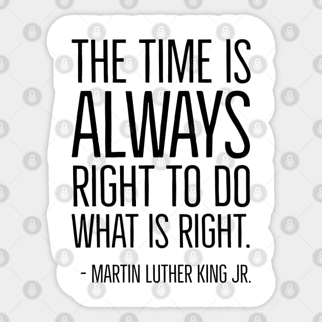 Black History, Martin Luther King Quote, African American, Black Lives, Black Man, Black Woman Sticker by UrbanLifeApparel